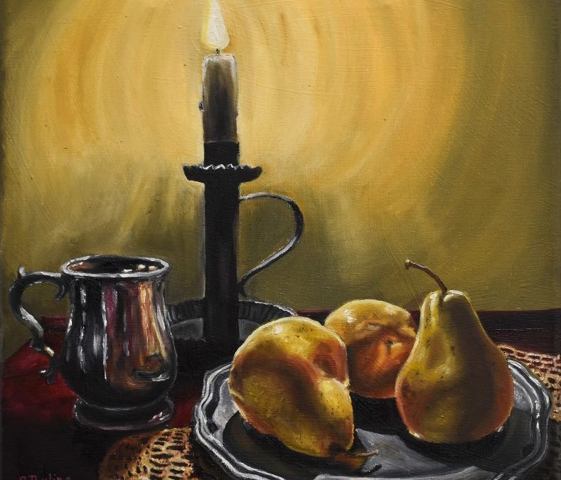 Three Pears and a Plate