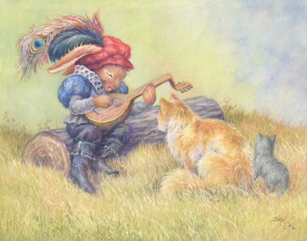The Minstrel, Colored Pencil 11x14