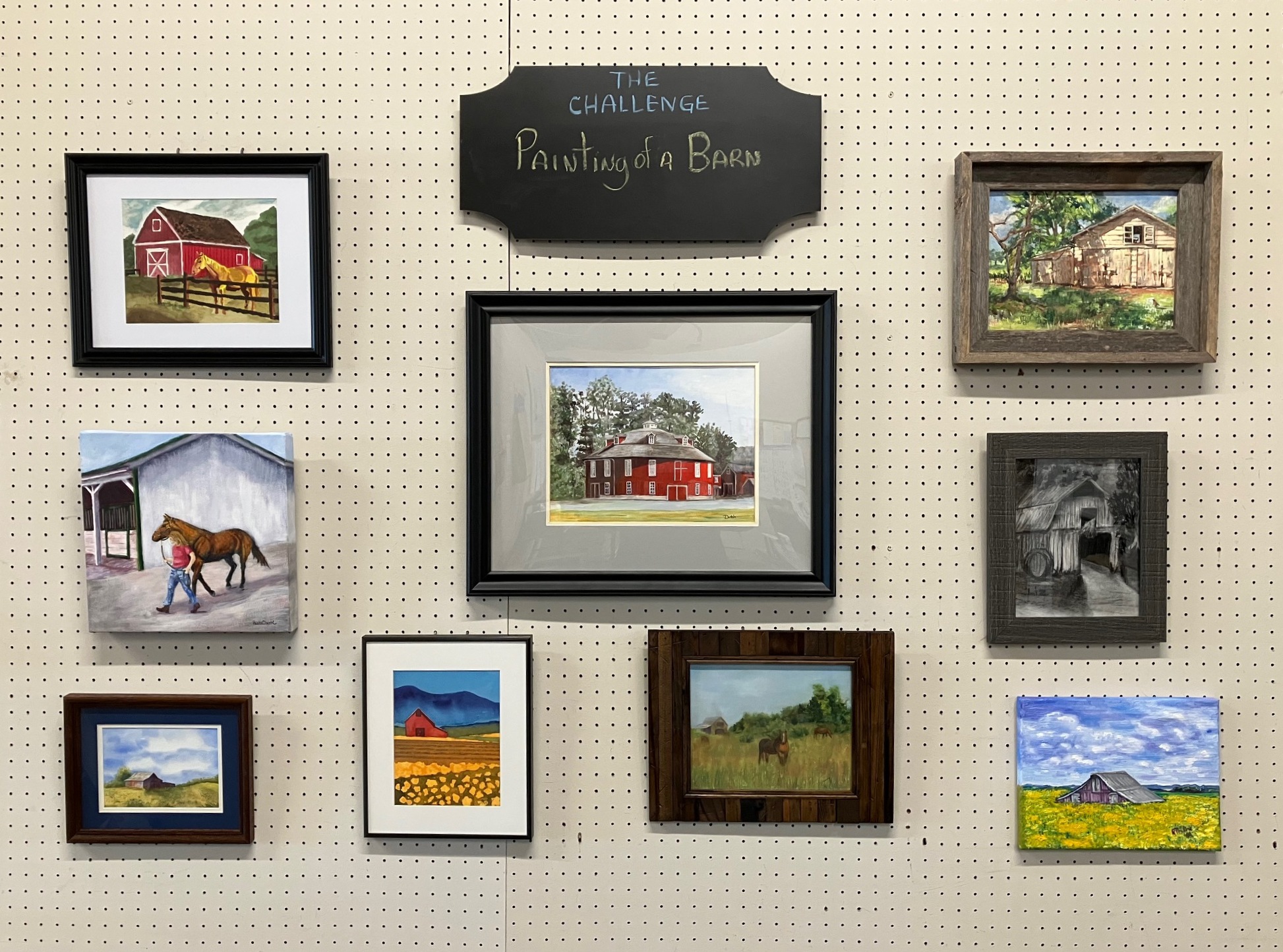 Challenge Exhbit August 2025-Painting of a Barn
