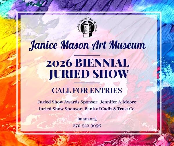 CALL FOR ART – Janice Mason Art Museum – Juried Show – Enter by August 25